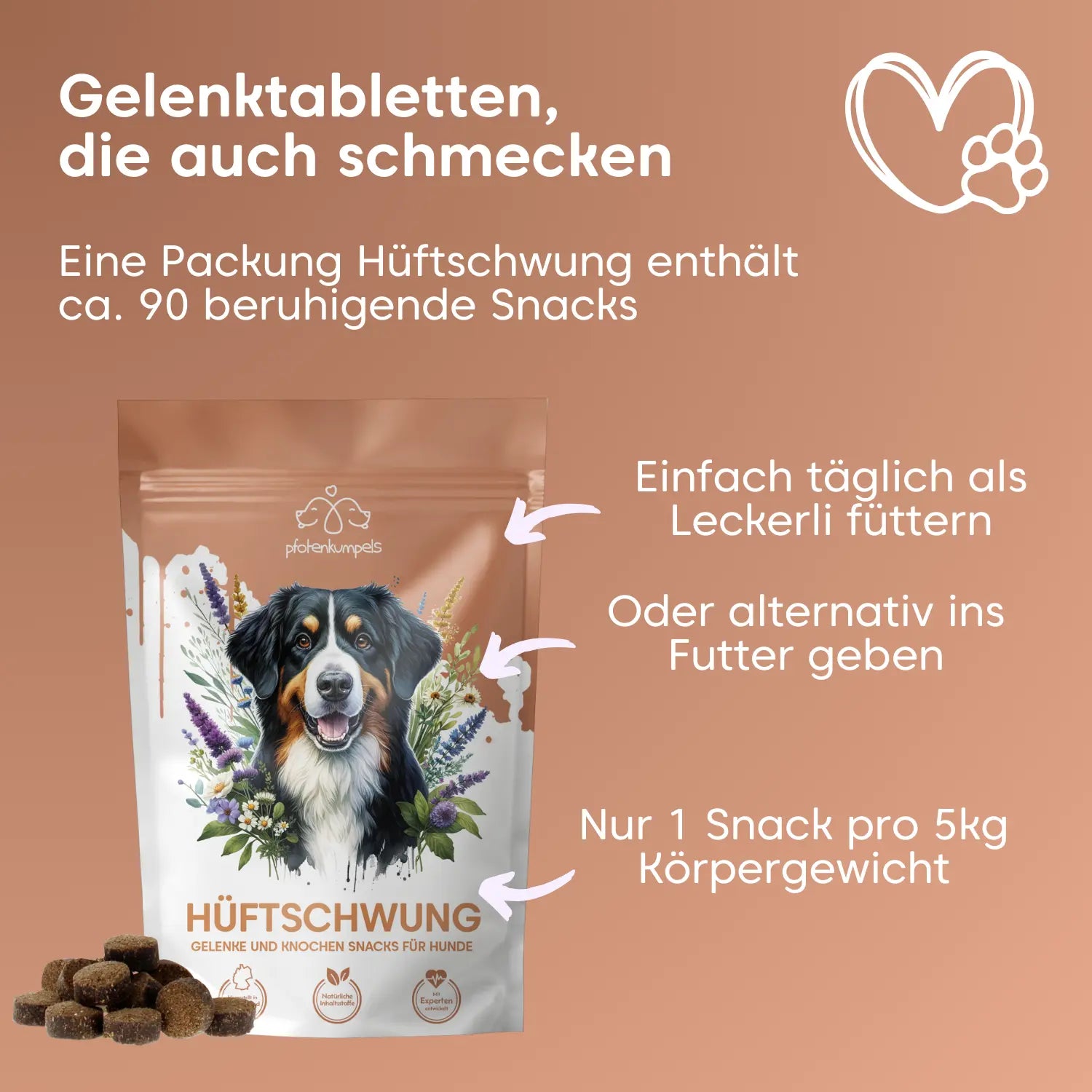 Gelenktabletten als leckerer Snack
